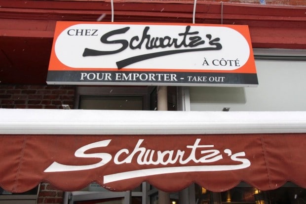 Schwartz’s Deli in Montreal