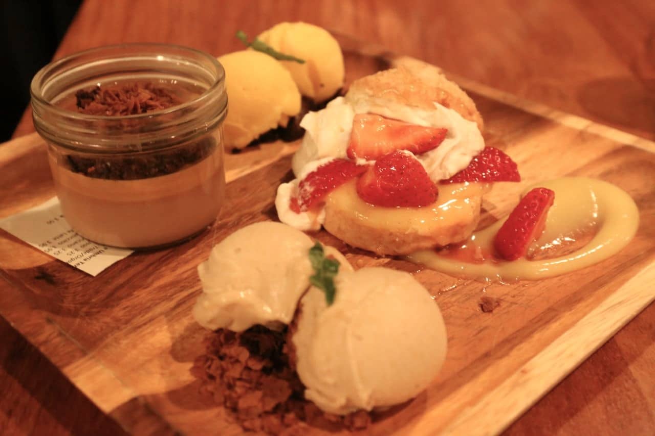 A selection of desserts at Charcut Steakhouse in Calgary.