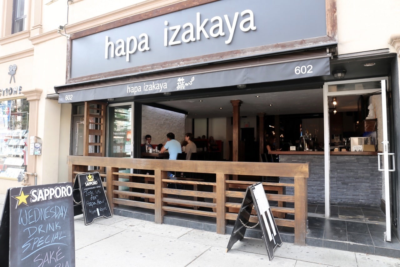 Hapa Izakaya Toronto is located on College Street in Little Italy.