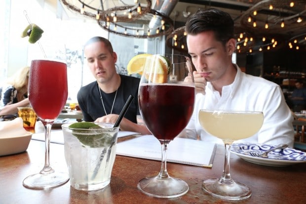 Craft cocktails at Taverna Mercatto.