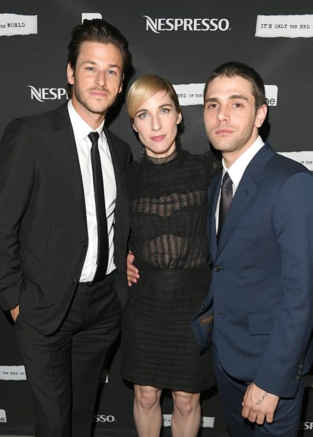 TORONTO, ON - SEPTEMBER 11: Actor Gaspard Ulliel, producer Nancy Grant, and writer/director Xavier Dolan attends the official after-party for "It's Only The End Of The World" presented by Nespresso during the 2016 Toronto International Film Festival at FIGO on September 11, 2016 in Toronto, Canada. (Photo by George Pimentel/Getty Images for The Mint Agency)