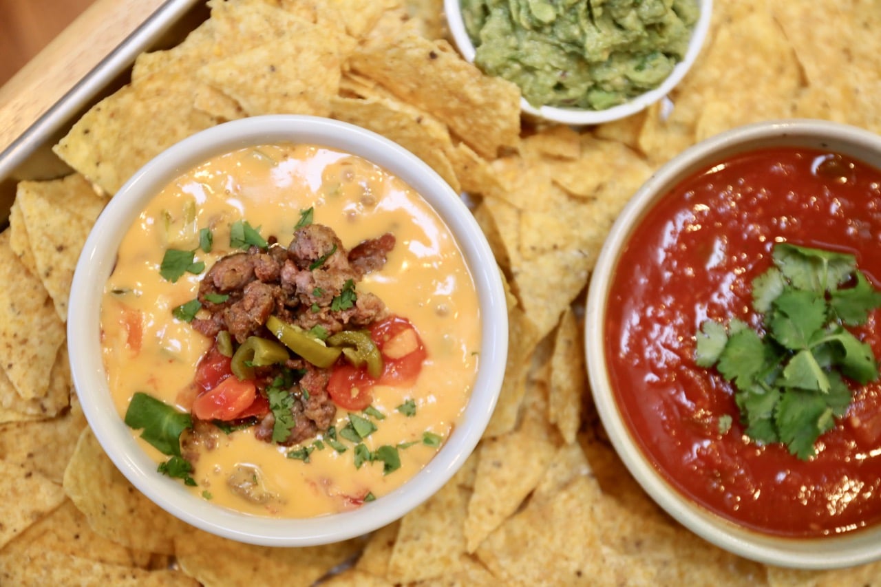 Spicy Sausage Velveeta Cheese Dip offers a nice kick!