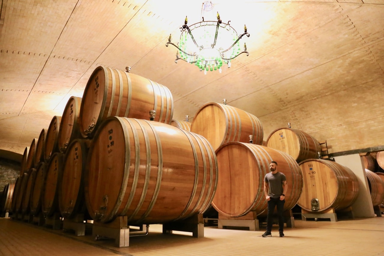 Wine lovers on a Tuscan honeymoon should take a tour of Castello di Banfi in Montalcino.