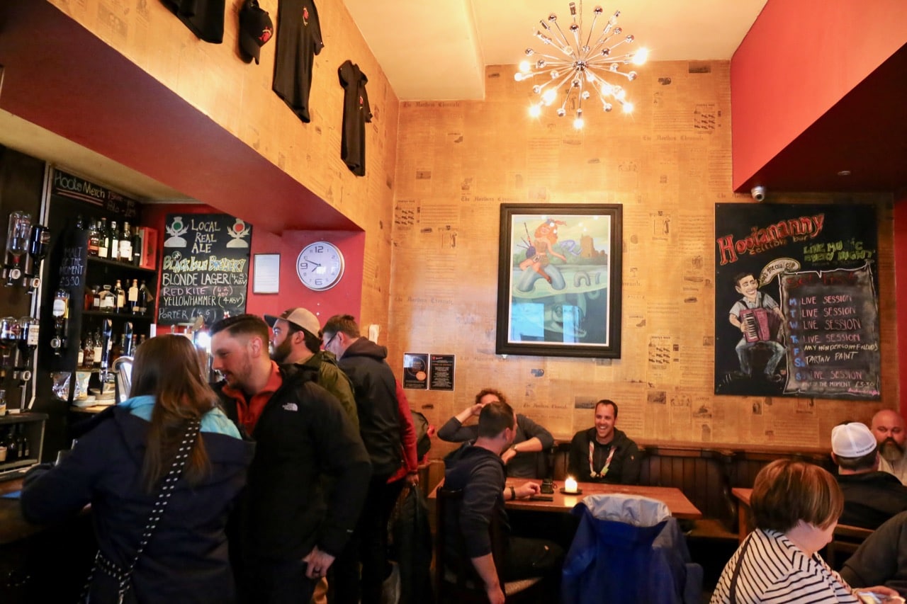 Hootananny is a pub and restaurant that offers late night Scottish folk music. 