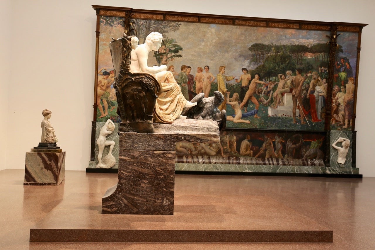 A sculpture of Beethoven at the Leipzig Museum of Fine Arts.