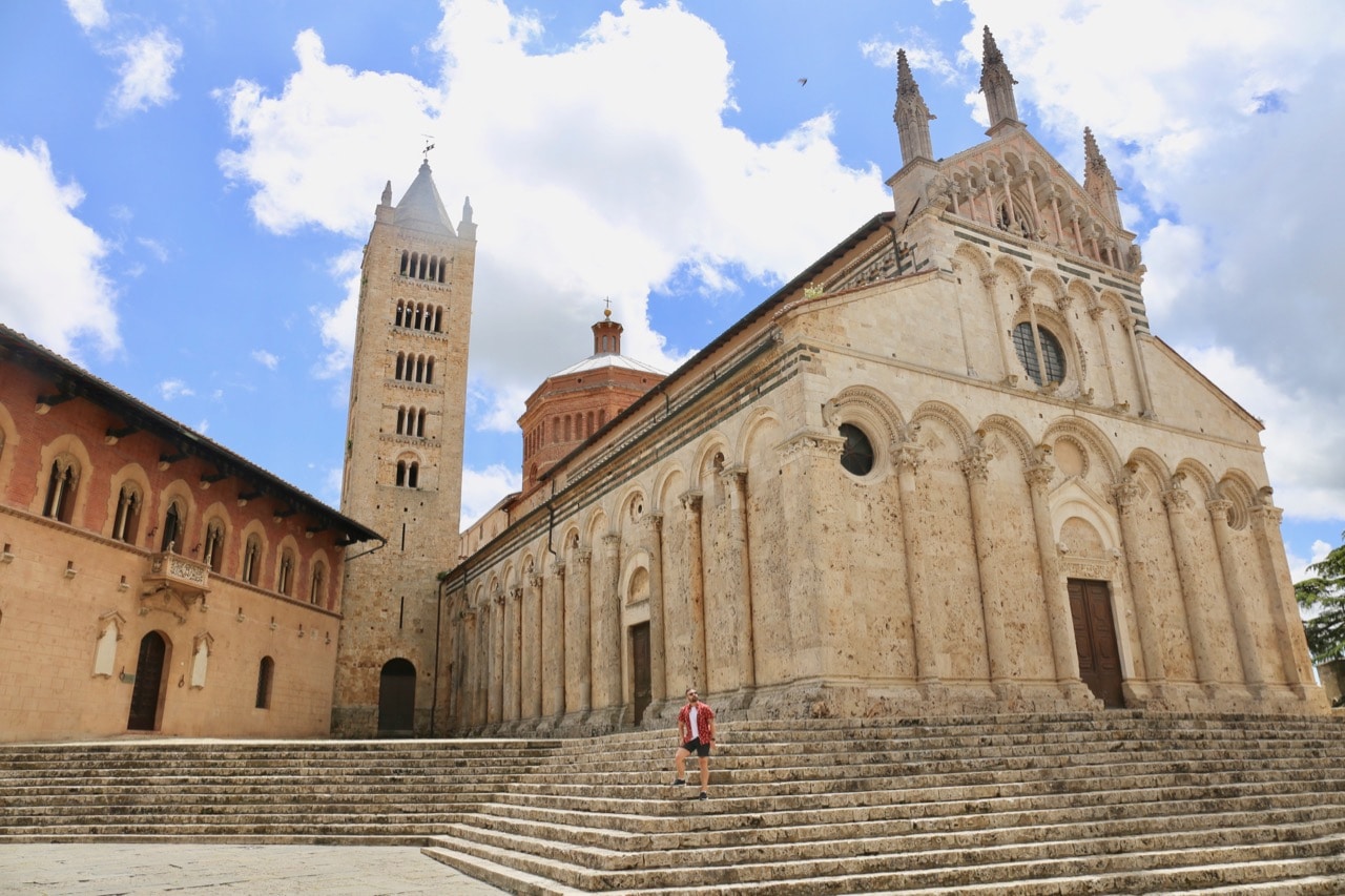 Skip up the steps to  Massa Marittima's iconic cathedral.
