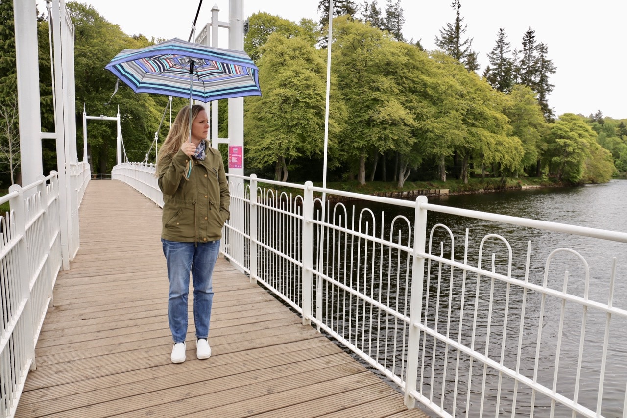 The Ness Islands offer nature trails with bridges that straddle the city's scenic river.