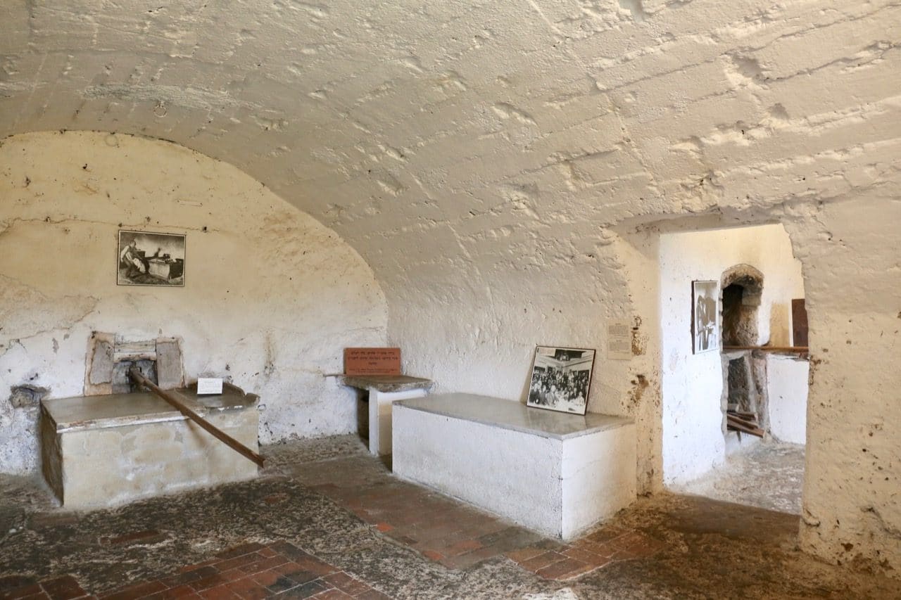 The room where Pitigliano Italy's Jewish community baked unleavened bread. 