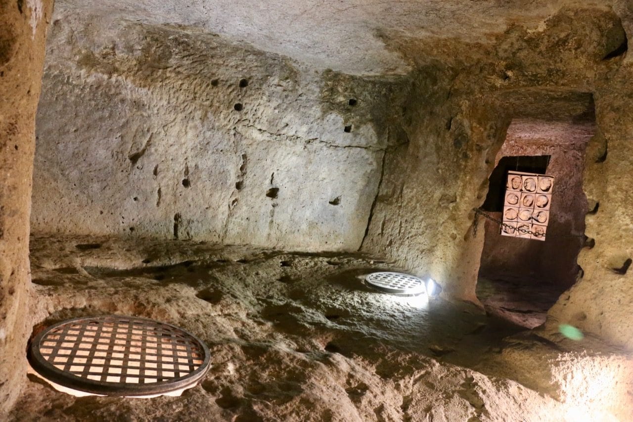 The purification bath for women at Pitigliano Synagogue Museum. 