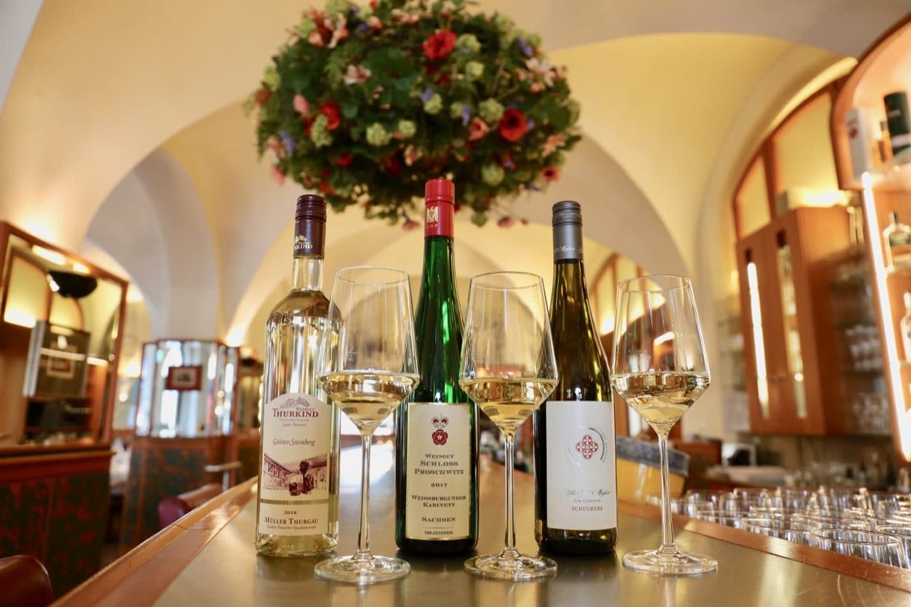 Enjoy a German wine tasting at Restaurant Weinstock.