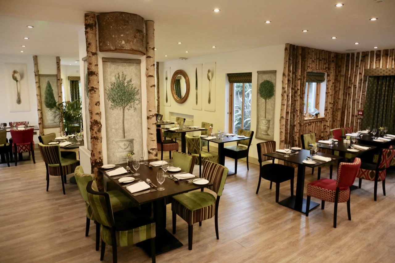 The dining room at Achnagairn Castle's Table Manors Restaurant.