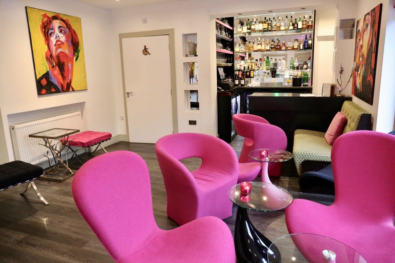 Chic and contemporary bar at Table Manors Restaurant near Inverness.