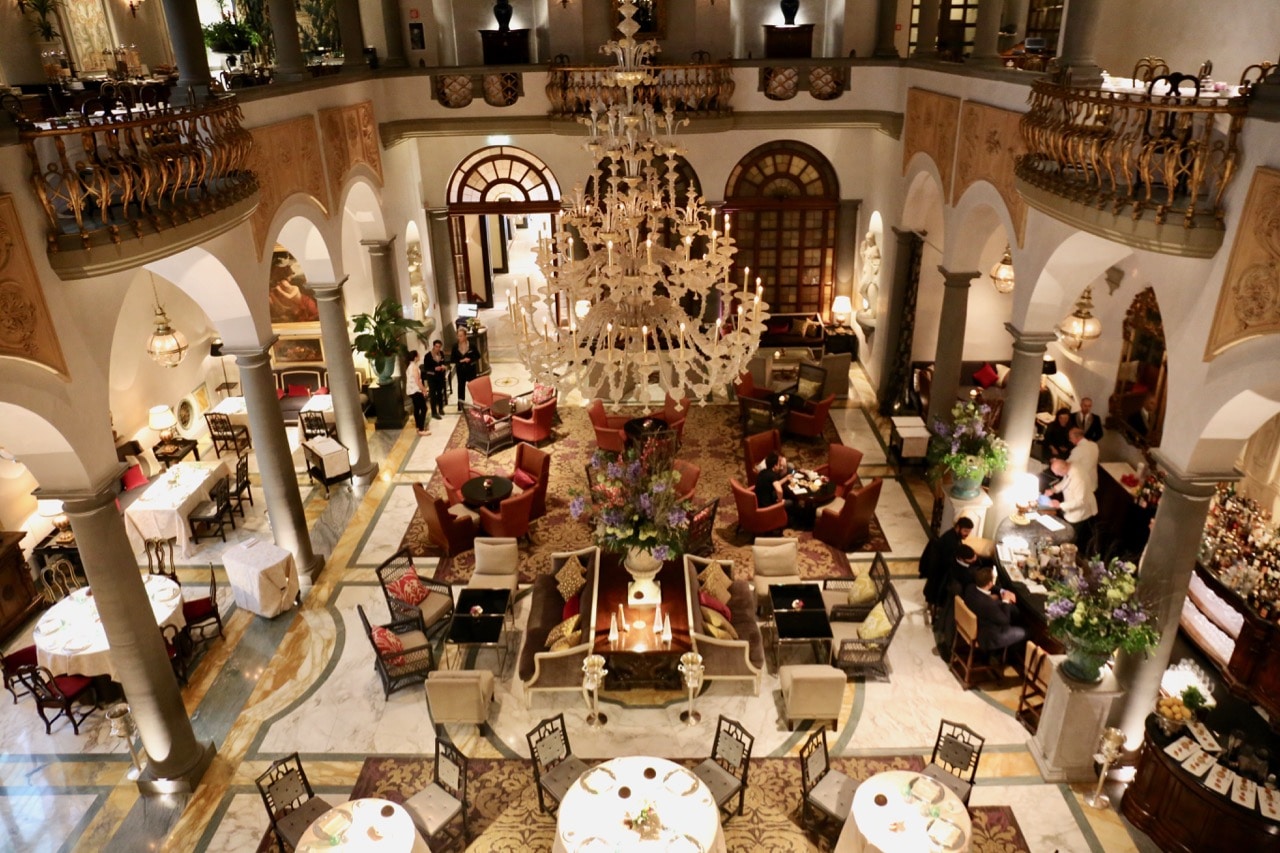 Begin your self guided 24 hour walking tour of Florence at The St Regis Hotel.