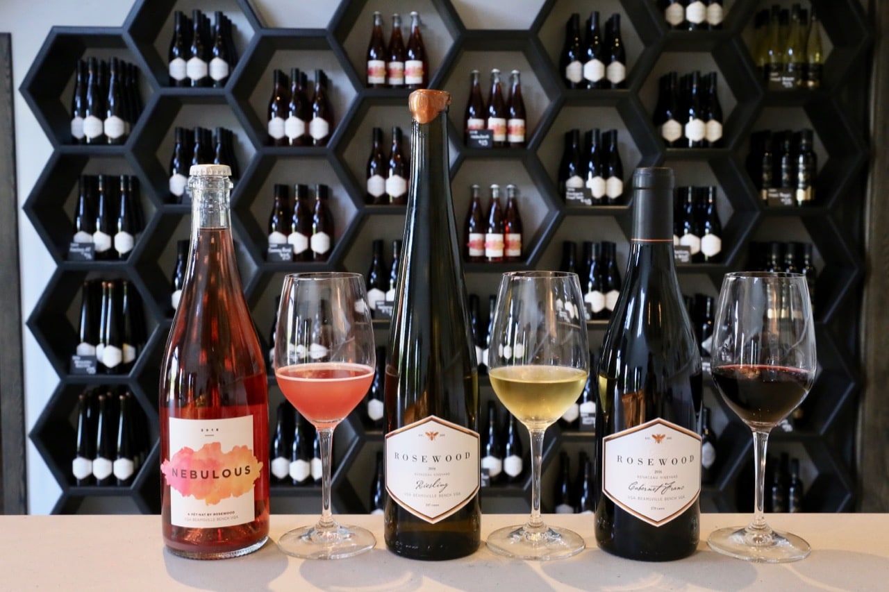 Nebulous, Renaceau Riesling and Renaceau Cabernet Franc at Rosewood Estates Winery.
