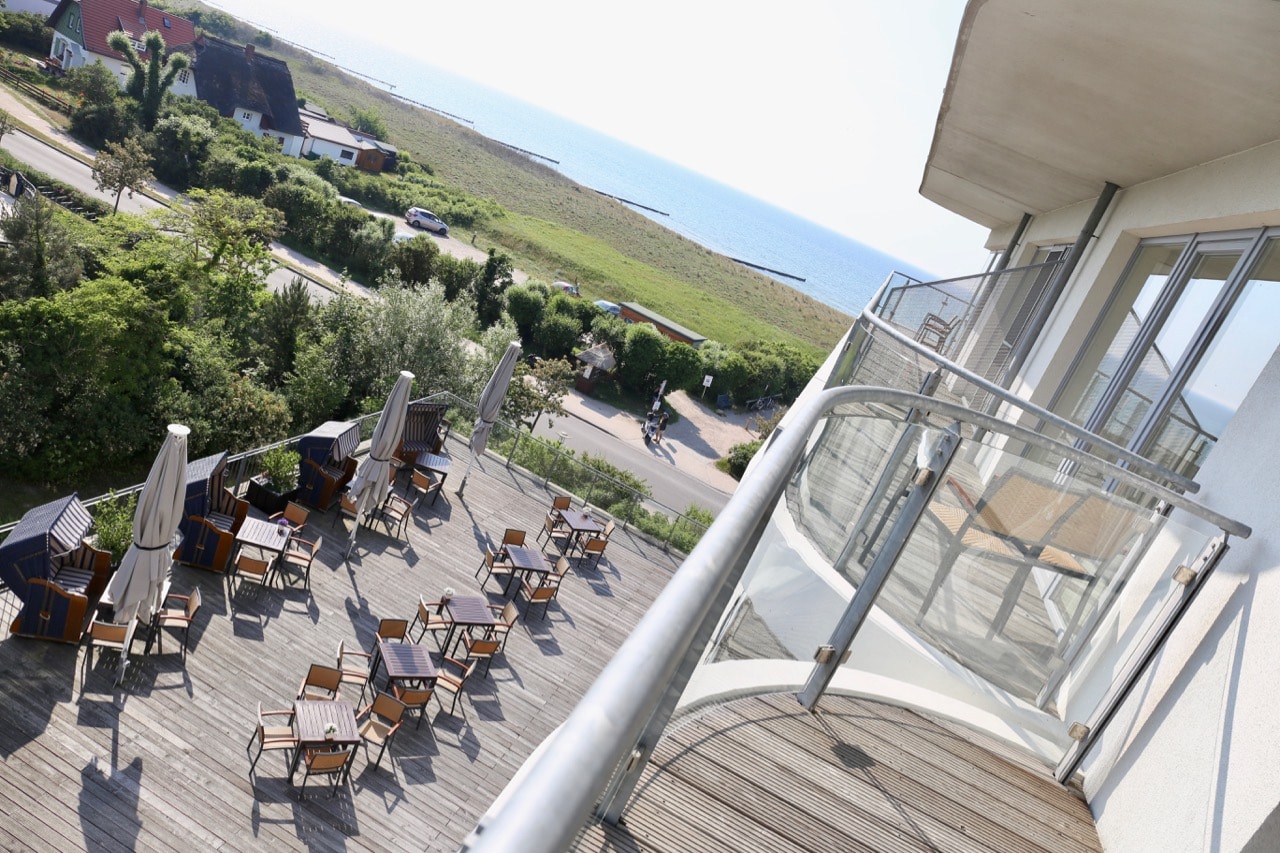 View of the Baltic Sea and beach from my balcony.