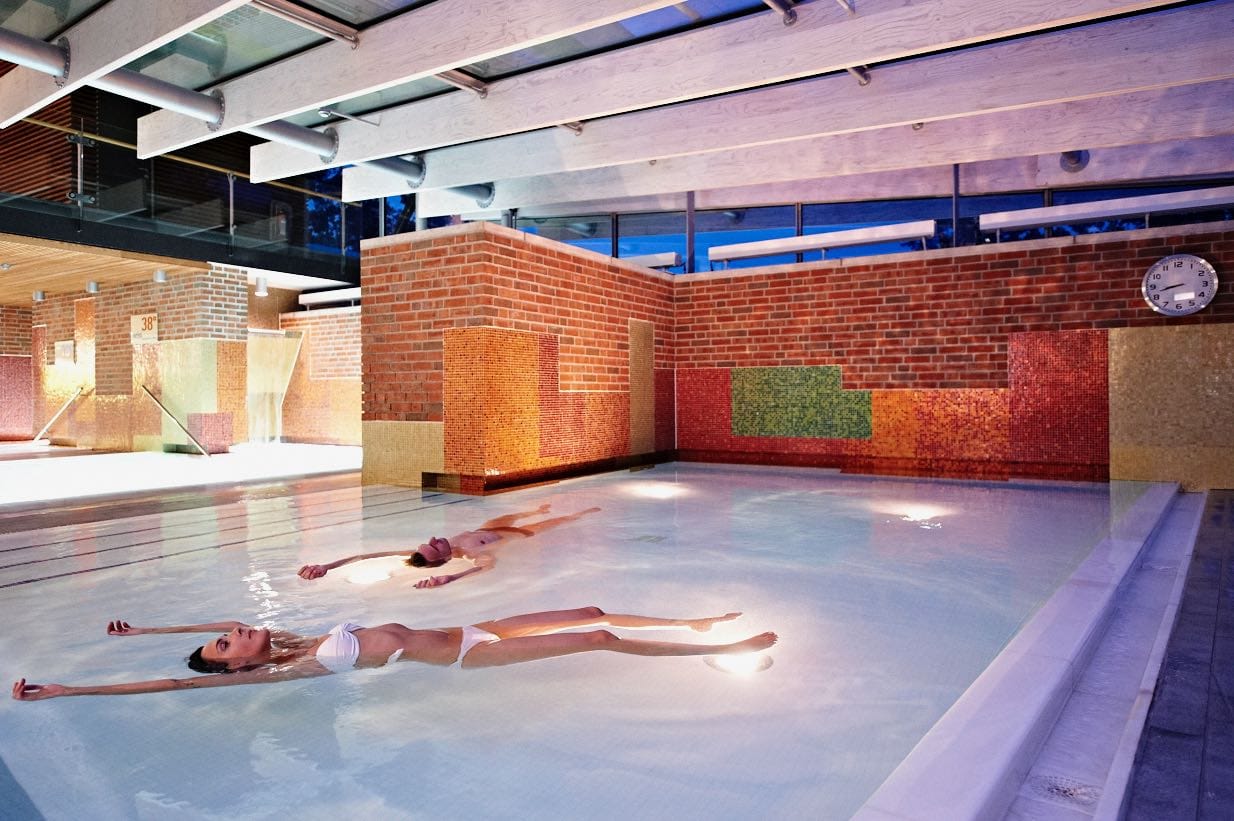 Enjoy one of the many thermal pools and baths at Spreewald Therme.