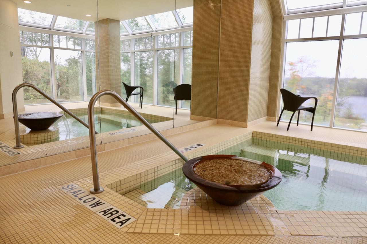 Enjoy beautiful views over Lake Rosseau at JW Marriott Muskoka's award winning spa.