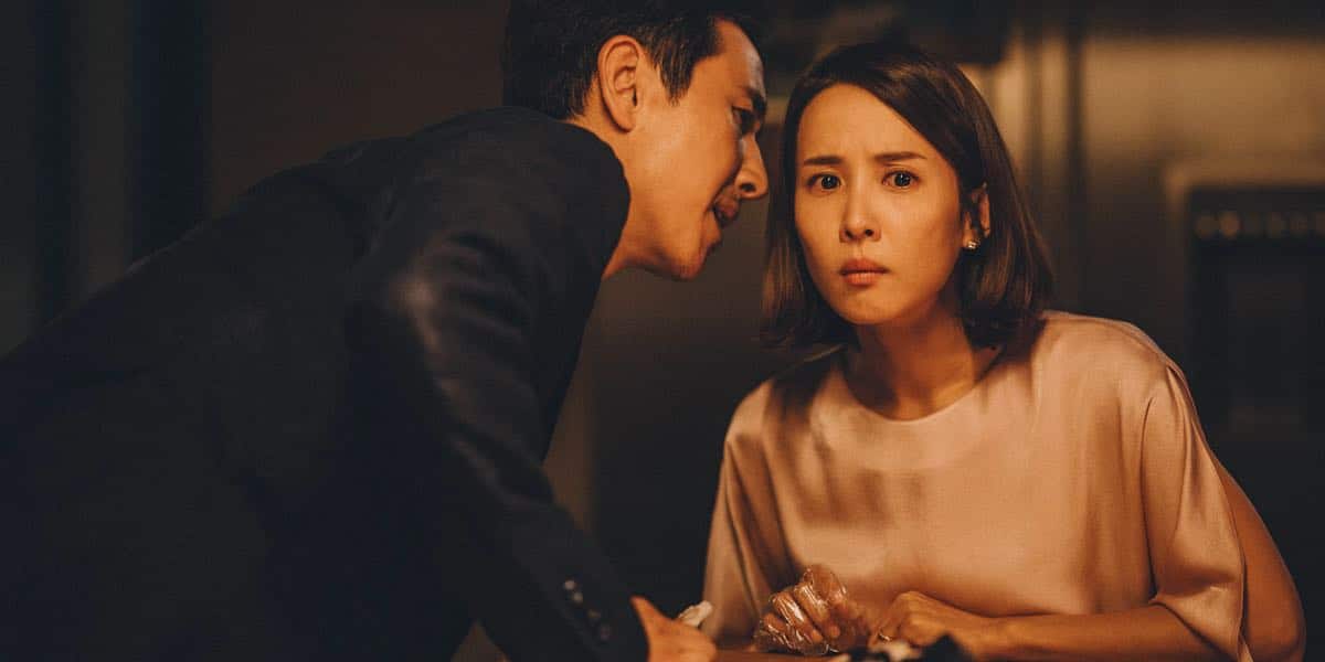 A wealthy couple in Seoul are victims of poor con artists in the Parasite film.
