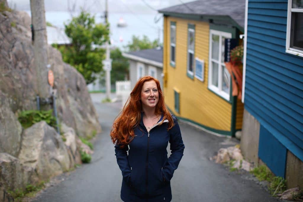 Travel writer Candice Walsh enjoys a stroll in her hometown of St. John's, Newfoundland. 