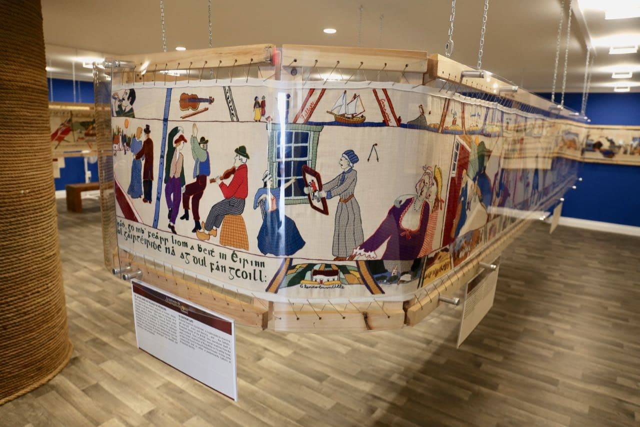 Art lovers will enjoy visiting the French Shore Interpretation Centre's famous tapestry in Conche.