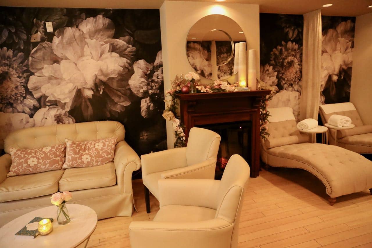The relaxation room at Secret Garden Spa at Prince of Wales Hotel.