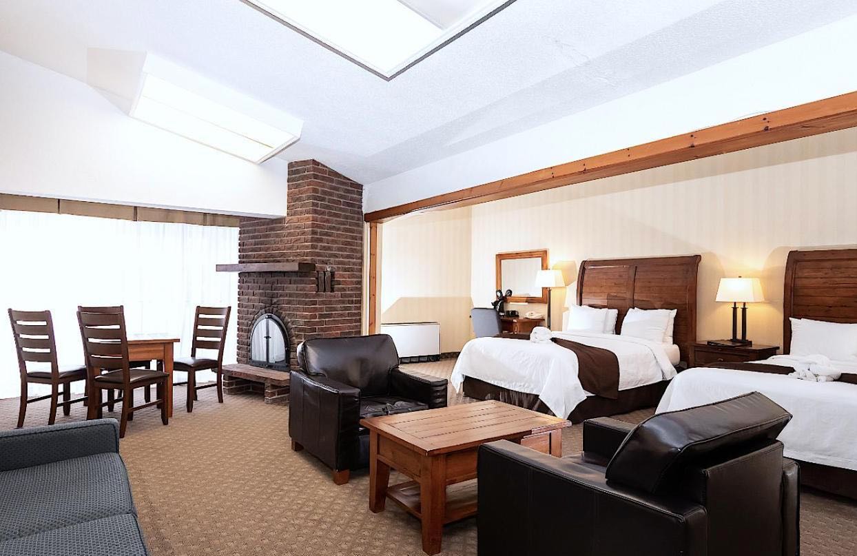 A luxurious suite at Hidden Valley Resort in Huntsville, Ontario.