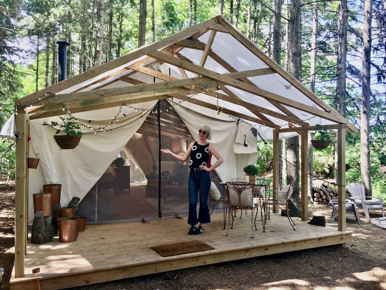 Glamping Ontario: A luxury tented camp at Alabaster Acres in Caledon.