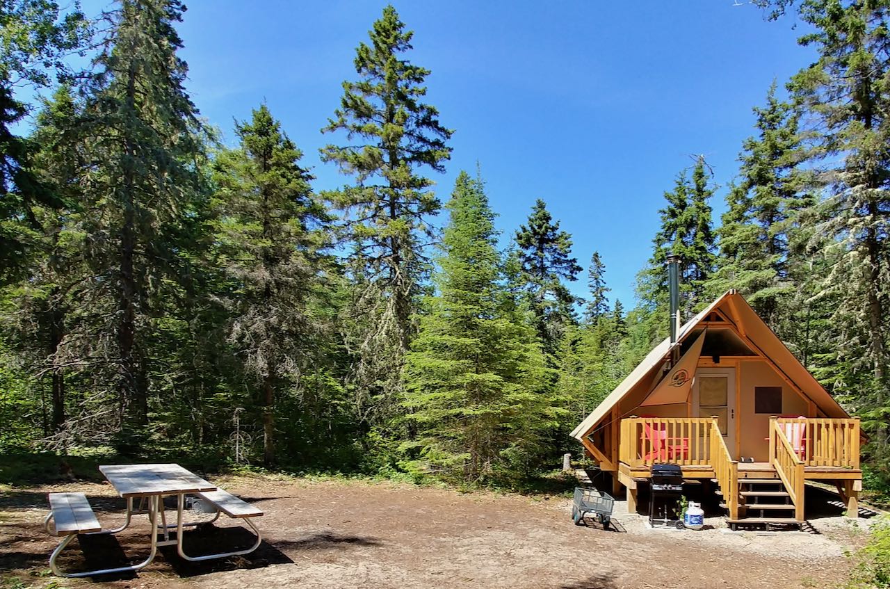 Pukaskwa National Park offers the best glamping near Ste. Saint Marie and Thunder Bay.