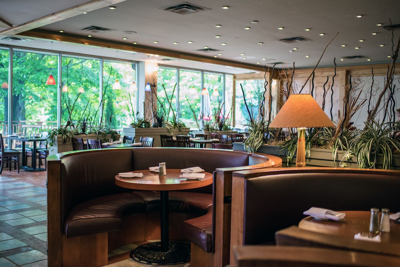 Enjoy dinner at The Birches Restaurant after a day of skiing or snowboarding at Hidden Valley Resort.