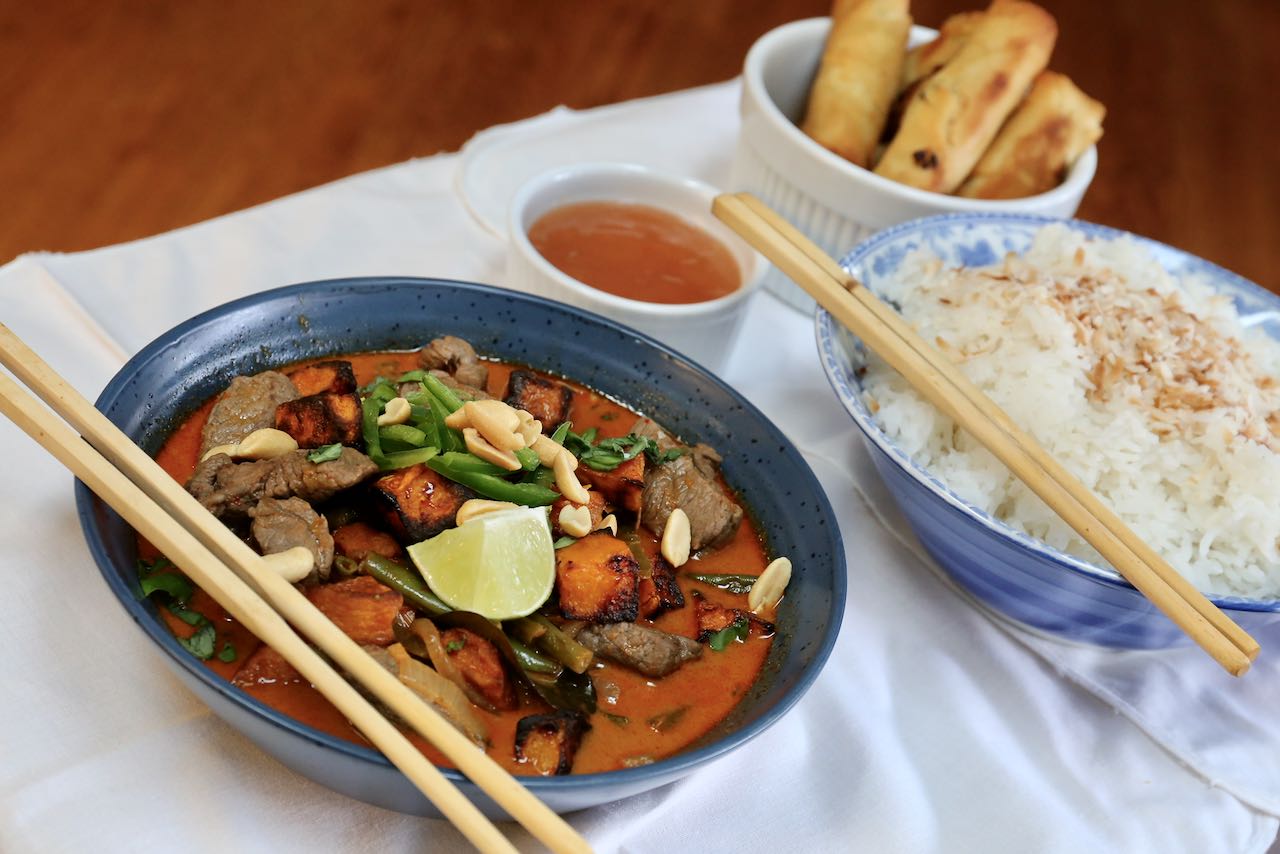 Thai Beef and Pumpkin Curry.