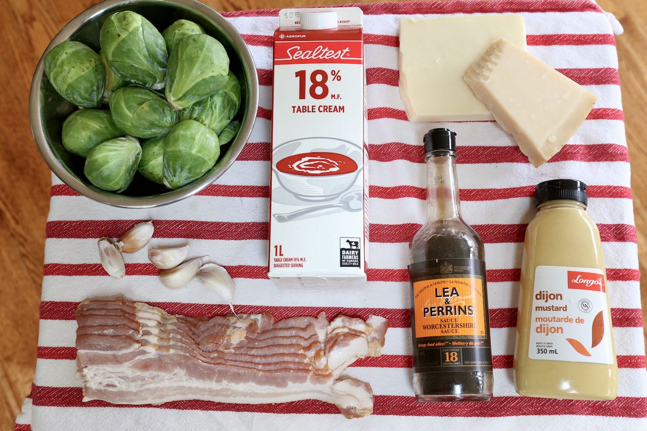 Ingredients you'll need to make Keto Brussels Sprouts.