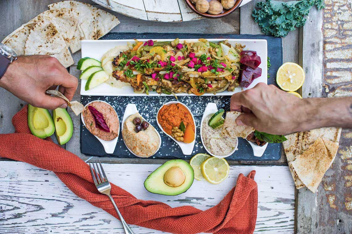 Enjoy grilled meats, fresh seafood and healthy vegetarian and vegan salads at Maro's Bistro.