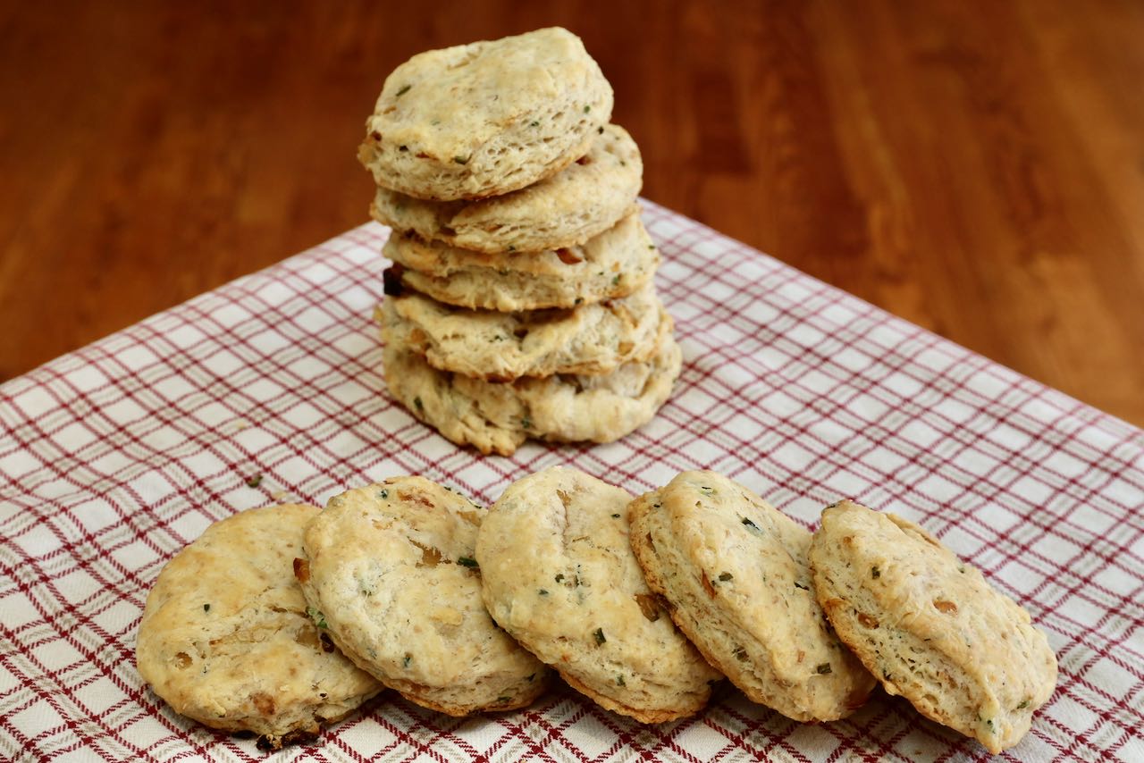 Enjoy flaky and buttery sourdough discard biscuits.