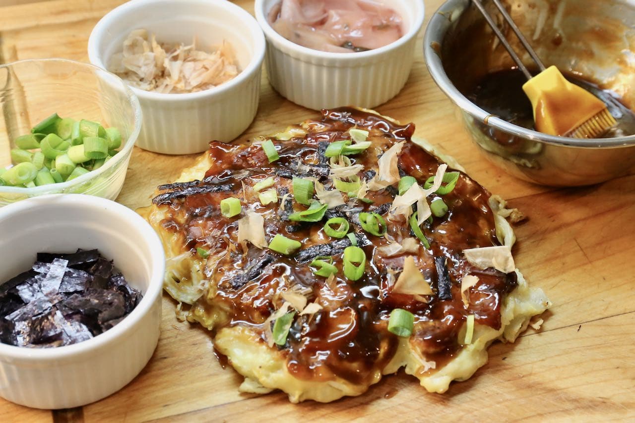 Classic Okonomiyaki (Japanese Cabbage and Pork Pancakes) Recipe - NYT  Cooking