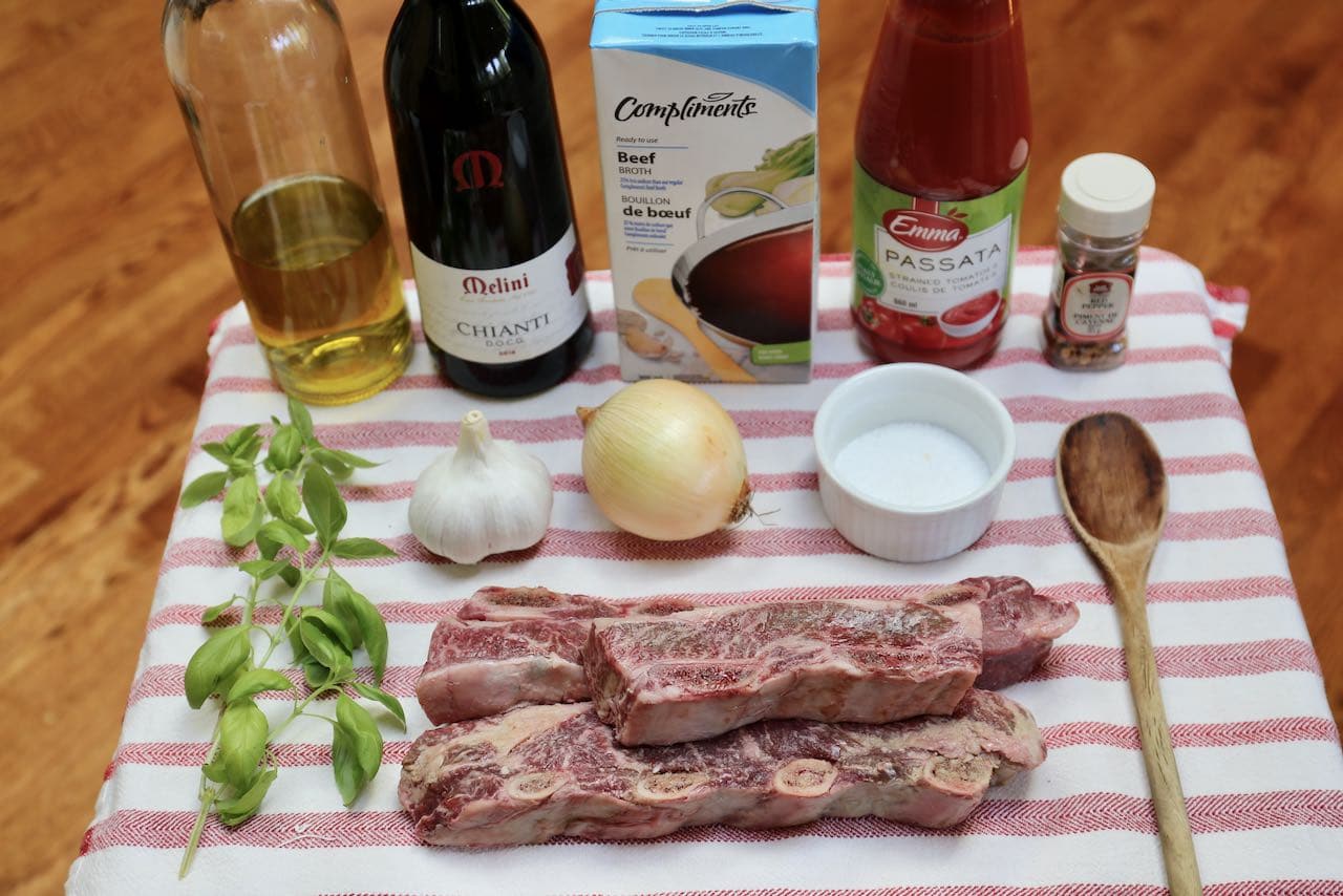 Ingredients you'll need to make Instant Pot Short Rib Ragu.