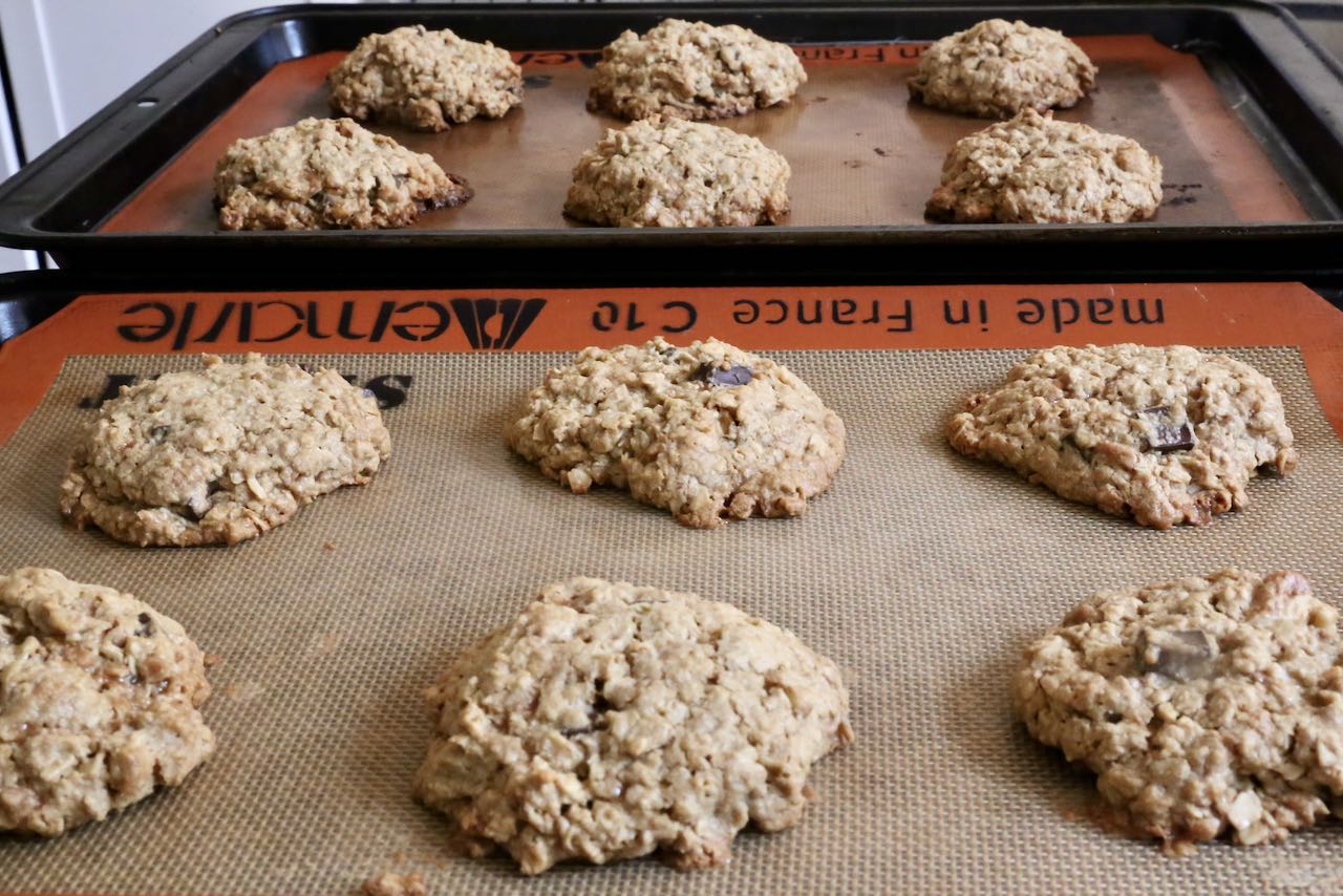Let Oat Flour Cookies cool to room temperature after baking. 