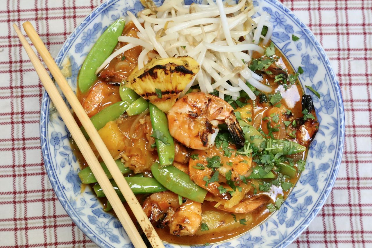 We love serving this Thai Prawn Curry at dinner parties and summer barbecues. 