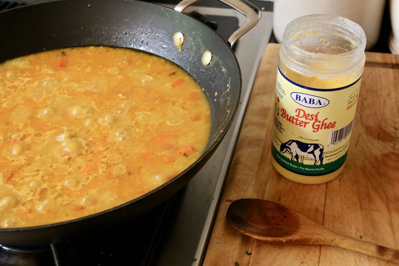 Add flavour to our Roti Canai Curry Recipe by adding a few scoops of creamy butter ghee.