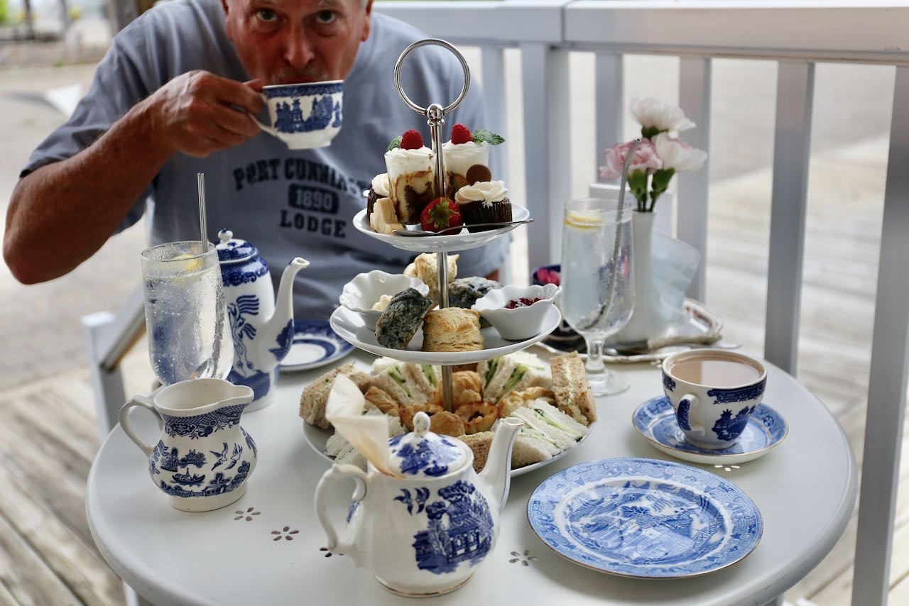 Blue Willow Tea Shop serves Muskoka's best High Tea at the Gravenhurst Wharf.