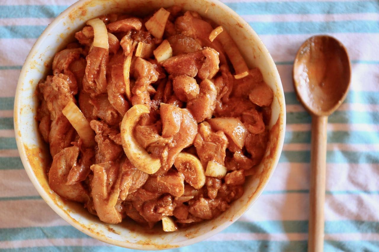 Prep our Chicken Shawarma Plate marinade a day in advance to tenderize the meat and add flavour.