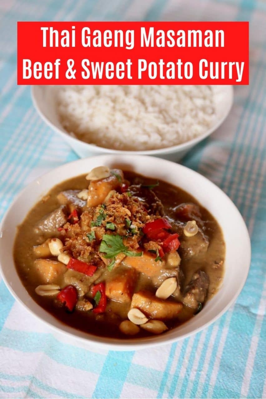 Save our Authentic Massaman Curry recipe to Pinterest!
