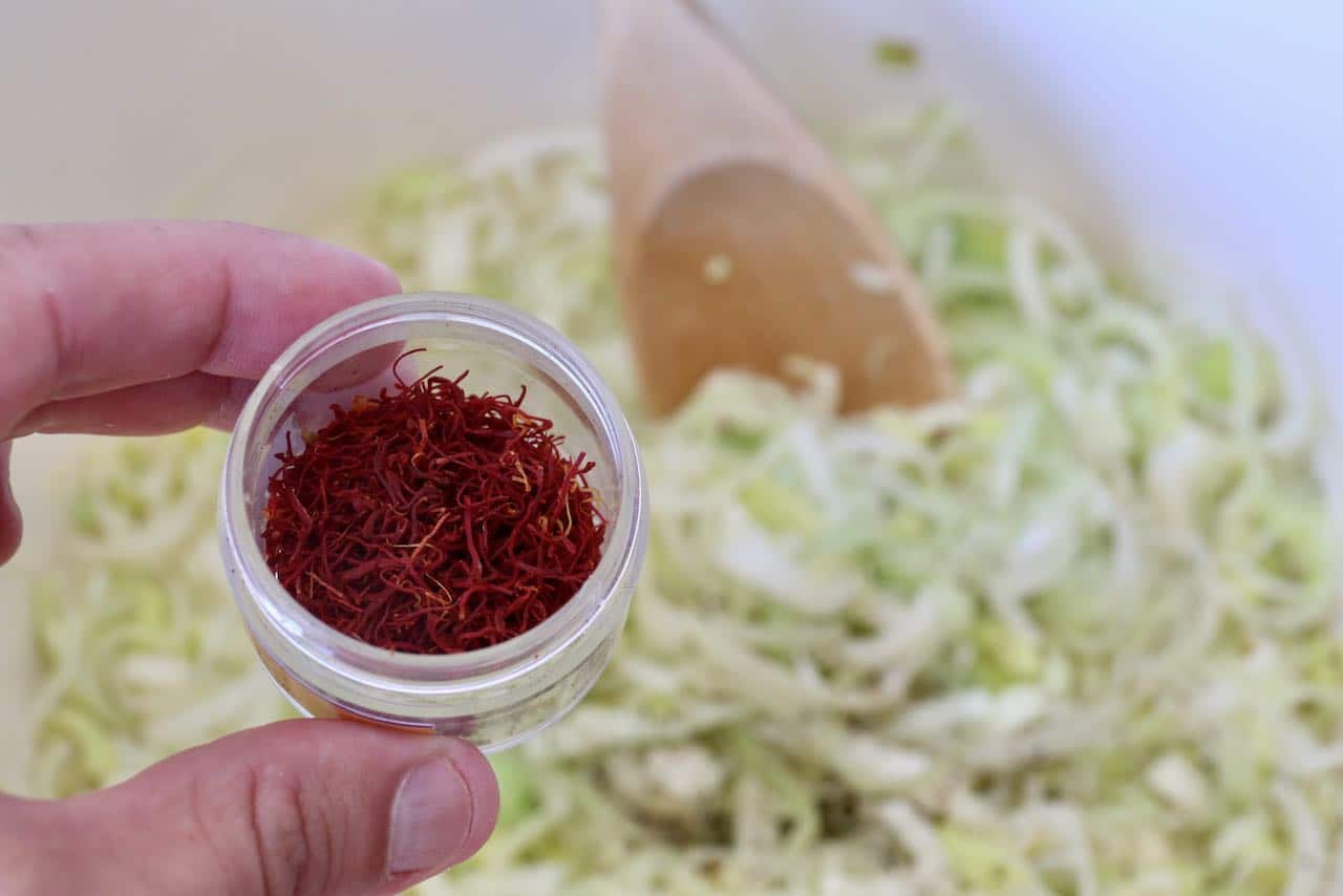 Saffron and turmeric flavour the best Carrot and Leek Soup recipe.