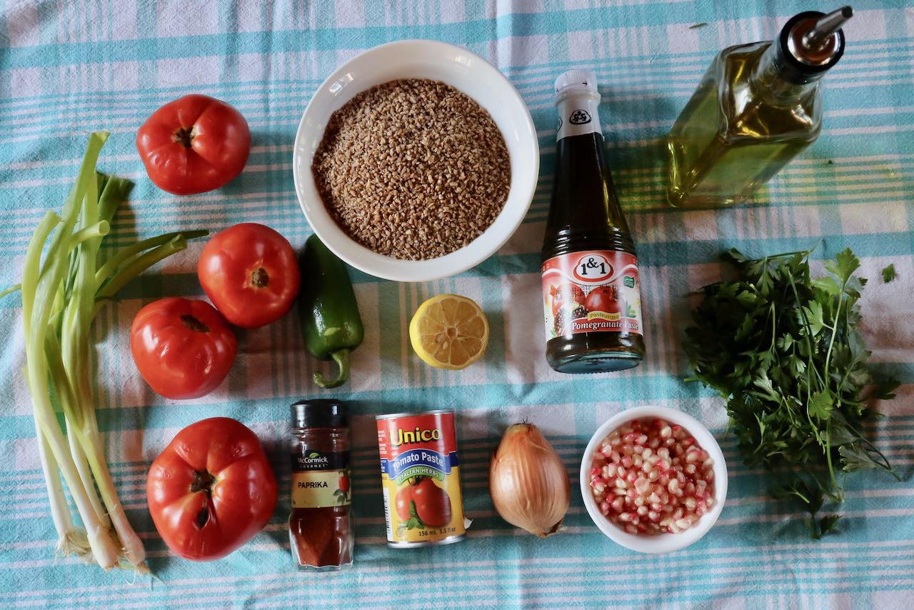Ingredients you'll need to make our Turkish Kisir recipe.