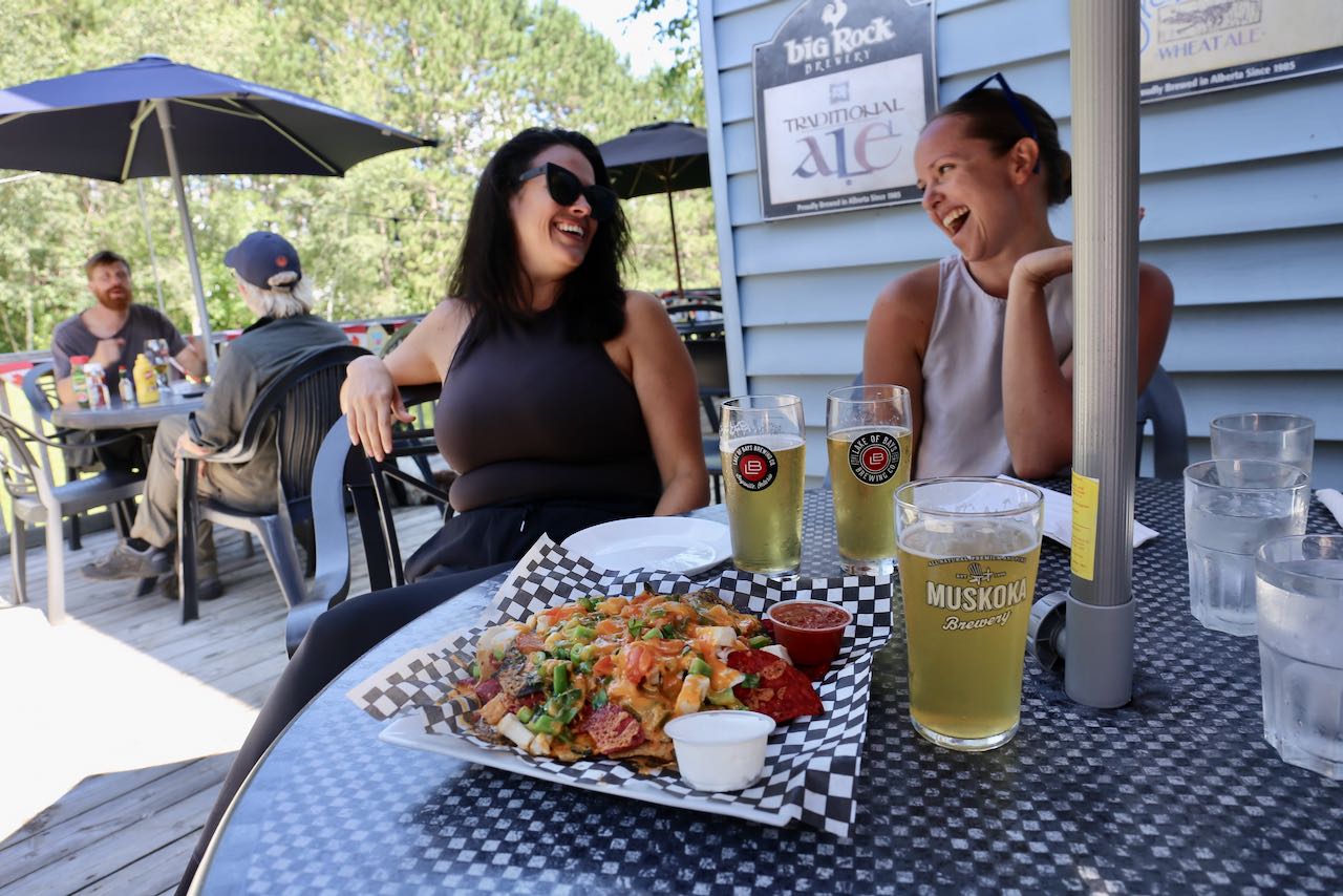 Muskoka on the Rocks is a popular pub just outside of Huntsville.