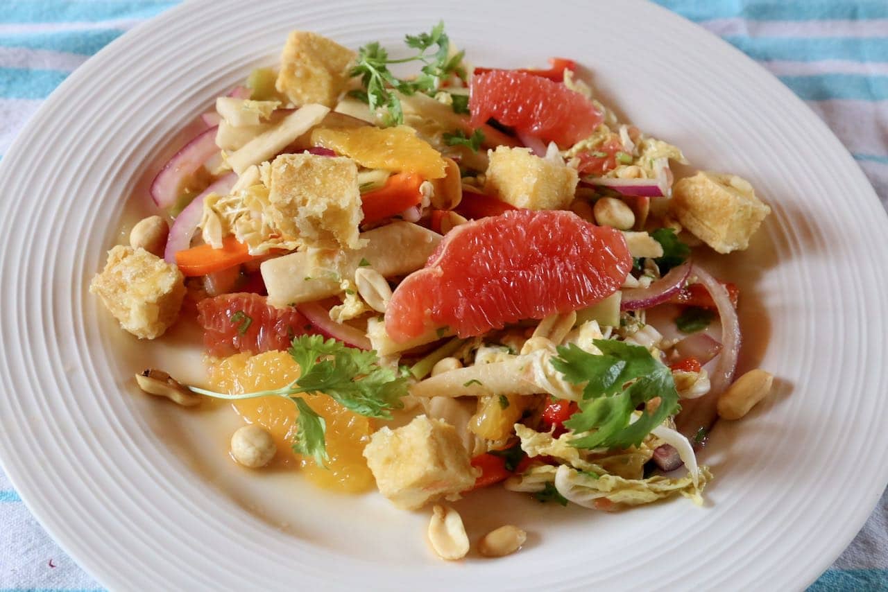 Our homemade Singapore Salad is a crunchy and healthy lunch idea.