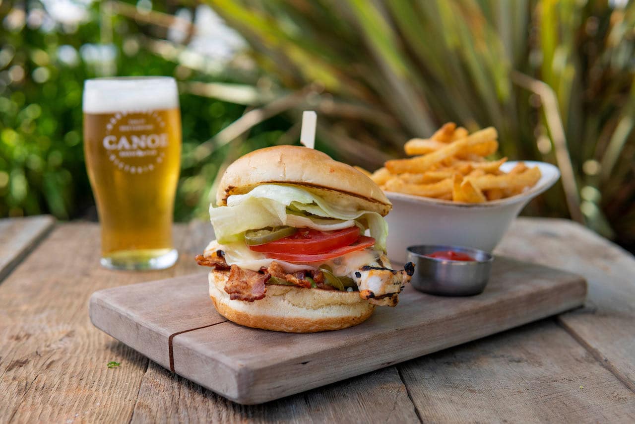 Canoe Brewpub is a Victoria craft brewery offering a restaurant and outdoor patio.