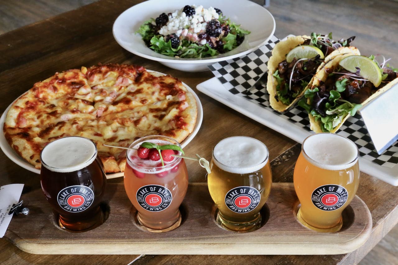 Bracebridge Barrelhouse offers pizza, tacos and fresh beer from Lake of Bays Brewing. 