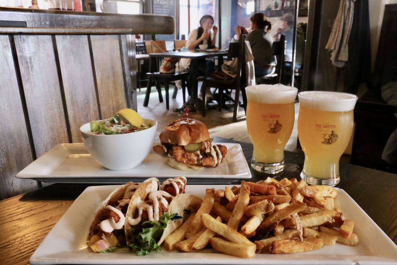 Restaurants in Muskoka: Griffin Gastropub serves Ontario craft beer and elevated pub fare.