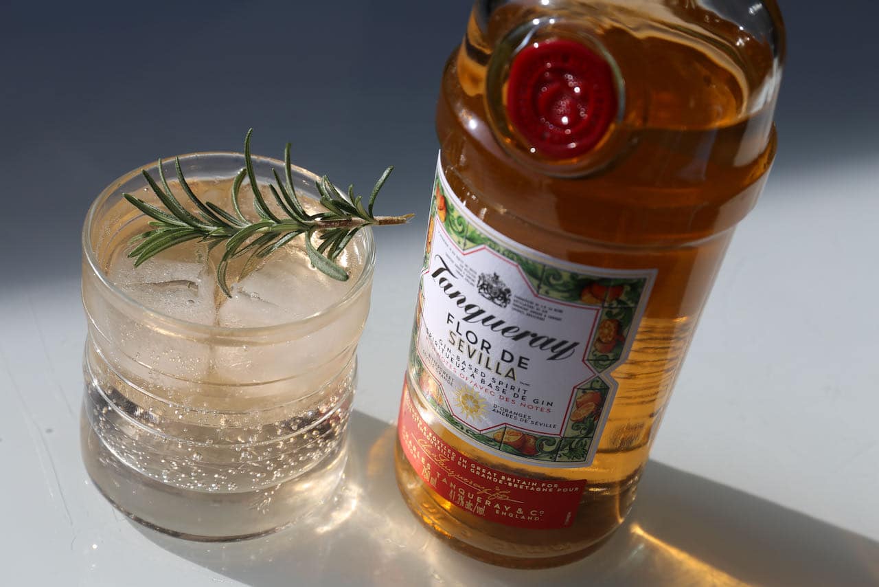 Tanqueray Flor de Sevilla tastes great with tonic water.