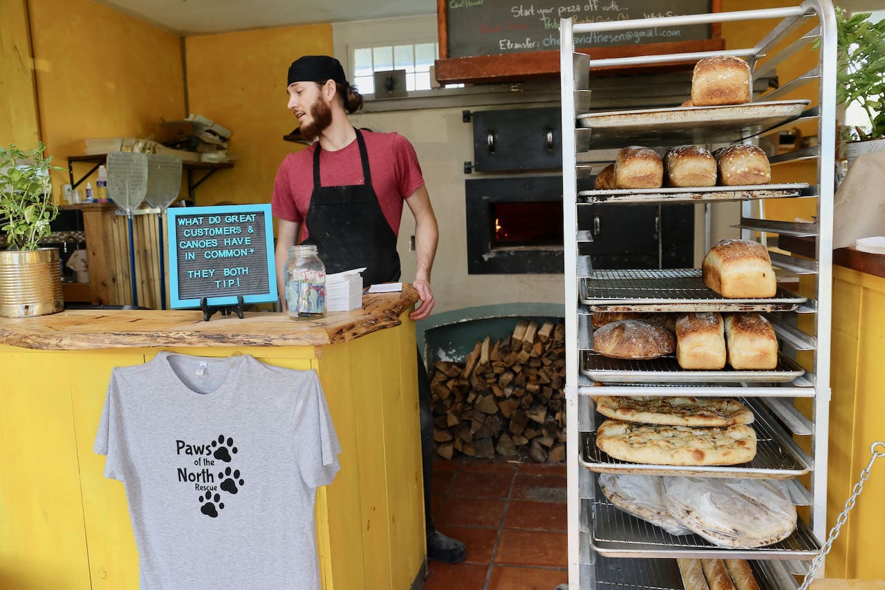 Restaurants in Muskoka: The Oven serves the city's best pizza and sourdough bread.